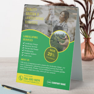 Plaque De Table Jardin Et Paysage