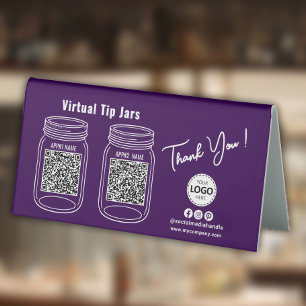 Plaque De Table Jars à conseils virtuels, application de paiement