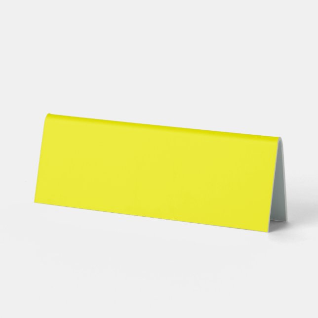 Plaque De Table jaune brillant (Recto)