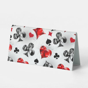 Plaque De Table Joueur de poker Joueur de cartes de jouer costumes