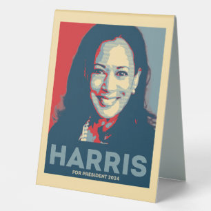 Plaque De Table Kamala Harris pour le président 2024 - Hope
