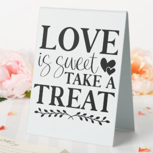 Plaque De Table L'Amour Est Doux Prenez Un Plat