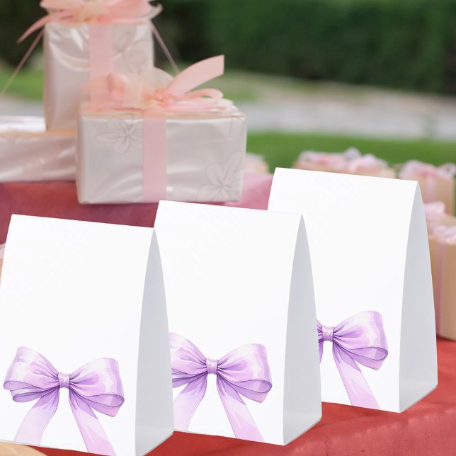 Plaque De Table Lavender bow DIY write your own party (Créateur téléchargé)