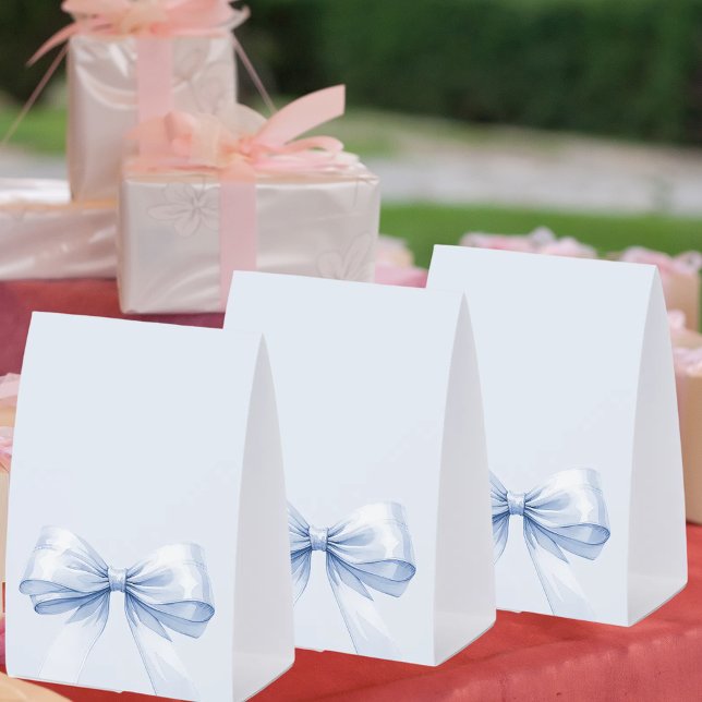 Plaque De Table Light blue bow DIY write your own party (Créateur téléchargé)
