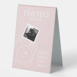 Plaque De Table Livre d'invités photo