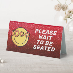 Plaque De Table Logo d'affaires personnalisé Restaurant Café Profe