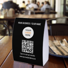 Logo de code QR simple noir pour site web sur prés
