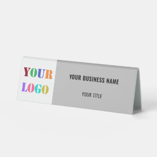 Plaque De Table Logo de YCCompany Nom de l'entreprise Table d'affa