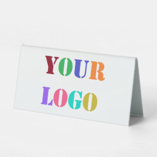 Plaque De Table Logo personnalisé Nom d'entreprise Table Tente Mod