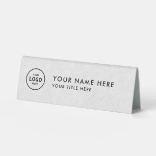 Plaque De Table Logo professionnel tendance pour entreprise Bureau