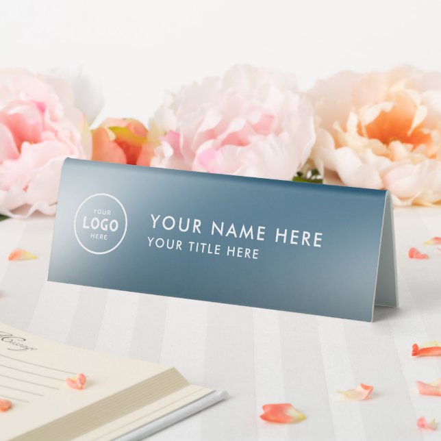 Plaque De Table Logo professionnel tendance pour entreprise Bureau (In SItu (Mariage))