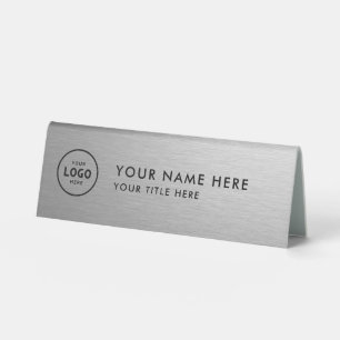 Plaque De Table Logo professionnel tendance pour entreprise Bureau