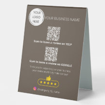 Logo QR code examen des affaires GOOGLE et YELP