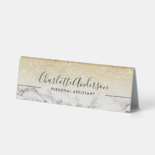 Plaque De Table Marbre noir moderne chic or parties scintillant so