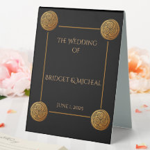 Mariage à swirl à noeud triple celtique