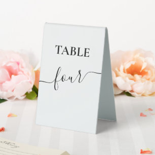 Plaque De Table Mariage de calligraphie de script moderne