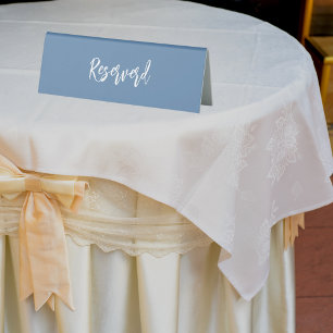 Plaque De Table Mariage de script bleu foncé réservé