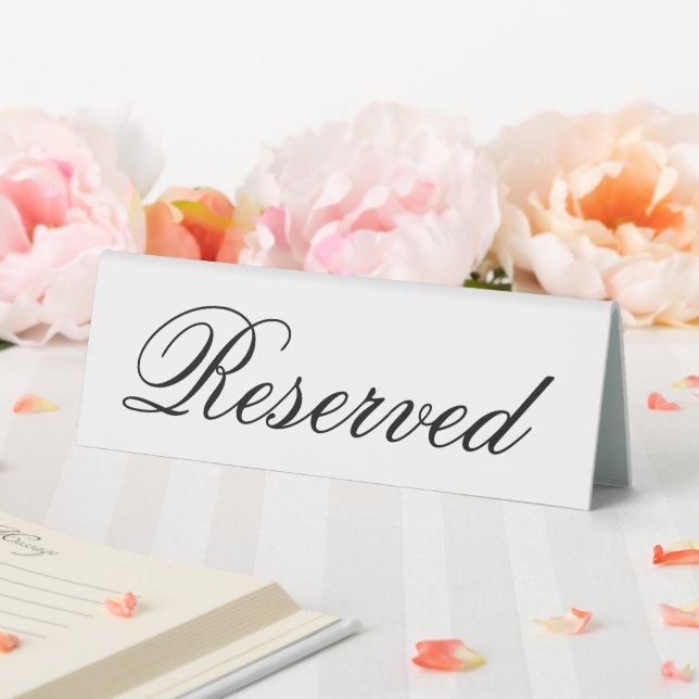 Plaque De Table Mariage d'élégance simple réservé (In SItu (Mariage))