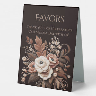 Plaque De Table Mariage Favor Signal-Country Flowers