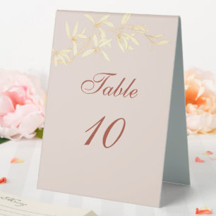 Plaque De Table Mariage floral rustique intemporel
