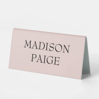 Plaque De Table Mariage Rose Pâle Moderne