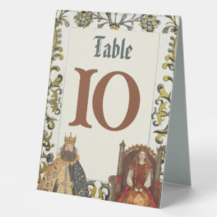 Plaque De Table Mariage royal de la Renaissance médiévale