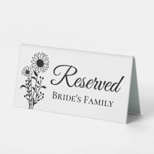 Plaque De Table Mariage rustique de la famille de la mariée de tou