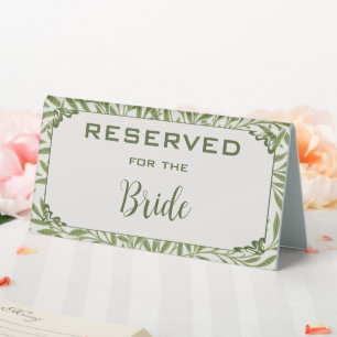 Plaque De Table Mariage vintage, Victorian Willow Feuille Motif