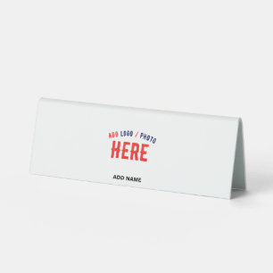 PLAQUE DE TABLE MARQUE BLANCHE MODERNE ET PERSONNALISABLE VÉRIFIÉE