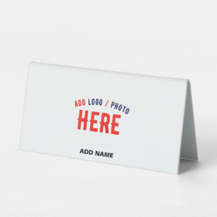 PLAQUE DE TABLE MARQUE BLANCHE MODERNE ET PERSONNALISABLE VÉRIFIÉE