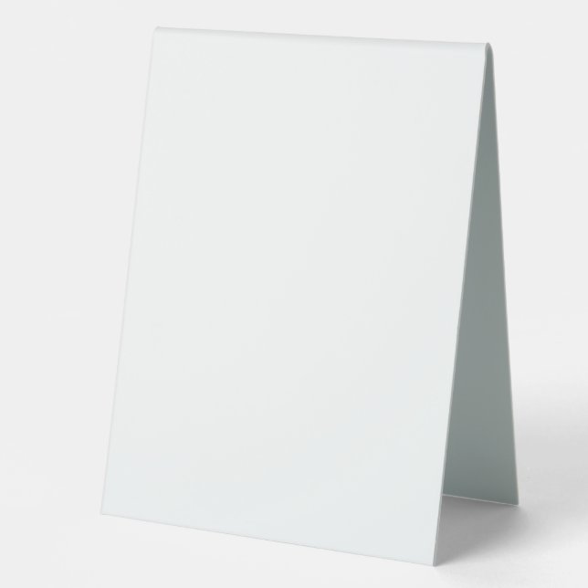 Plaque De Table Menu blanc 6" x 8" Mariage blanc Plastique (Recto)
