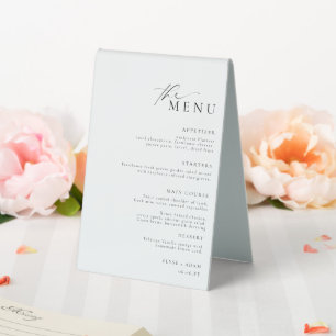 Plaque De Table Menu Mariage minimaliste Ellesmere