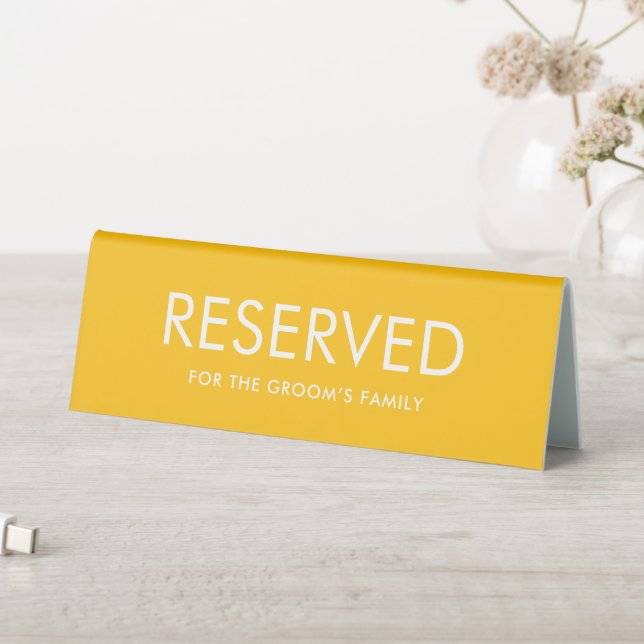 Plaque De Table Minimalist Elegant Reserved Table Tent Sign  (En SItu (Tableau))