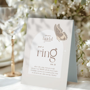 Plaque De Table Minimaliste mettre une Anneau sur elle Fête des ma