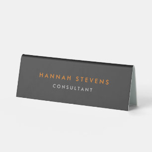 Plaque De Table Minimaliste noir gris clair professionnel moderne