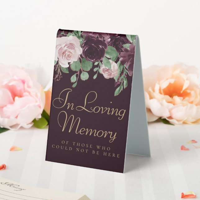 Plaque De Table Moody Passion | Mémorial spectaculaire des vins vi (In SItu (Mariage))