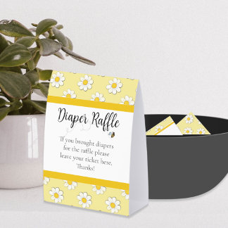 Plaque De Table Mother-to-Bee Baby Shower Diaper Raffle