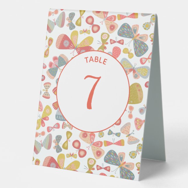 Plaque De Table Motif Pastel Graphic moderne (Recto)