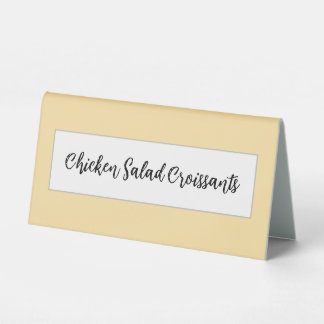 Plaque De Table Neutral Tabletop Sign for Showers & Events