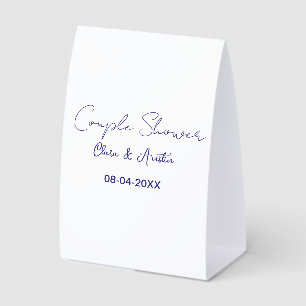 Plaque De Table nom de date de douche de couple violet tendance si