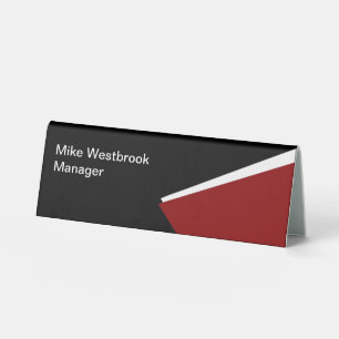 Plaque De Table Numéro de bureau minimaliste moderne