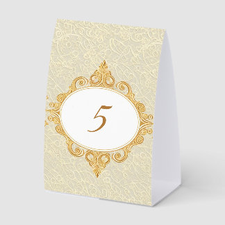Plaque De Table Numéro de table de mariage vintage, table de maria