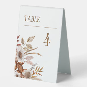 Plaque De Table Numéro de table Mariage bohème tendance