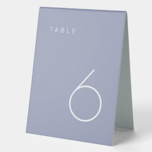 Plaque De Table Numéro de table minimaliste moderne Lavande violet