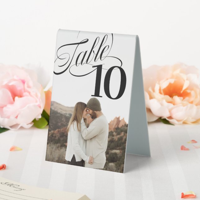 Plaque De Table Numéro De Table Si Fantastique Table Photo Panneau (In SItu (Mariage))