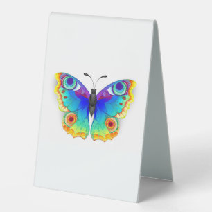 Plaque De Table Oeil de paon arc-en-ciel