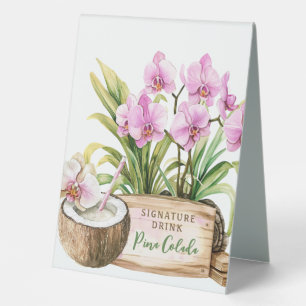 Plaque De Table Orchid Spa Resort   Boisson de signature