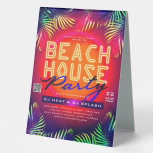Plaque De Table Palm Tree Feuilles Beach House Party Club Événemen