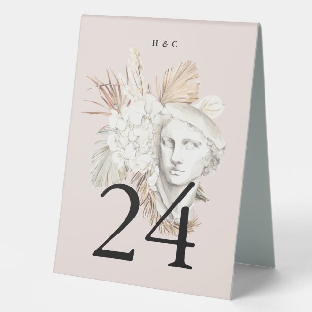 Plaque De Table Pampas rose séché Herbe Tropical Jungle Floral (Recto)