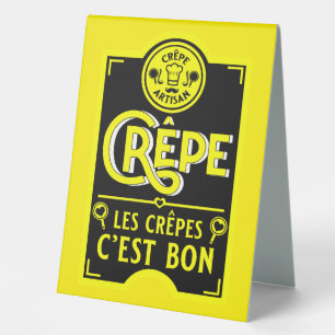 Plaque De Table Pancakes français